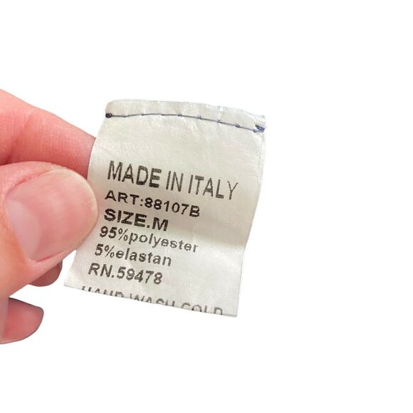 Lungo L'arno Medium Cardigan Sweater Blue Draped Open Front Thin - Picture 3 of 10